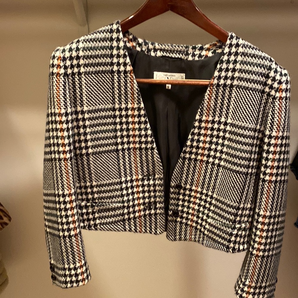 Valentino plaid blazer